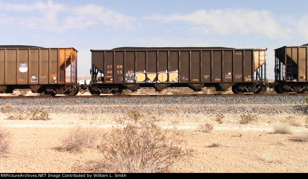 WB Unit Loaded Coal Frt at Erie NV W-Pshr -87